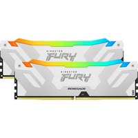 Kingston FURY 32 GB DDR5-7200 Kit werkgeheugen Wit, KF572C38RWAK2-32, Renegade RGB, XMP