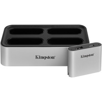 Kingston Workflow Station dockingstation Hoogglans grijs, USB 3.2 Gen 2