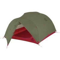 MSR Mutha Hubba NX 3-Person Backpacking Tent Olijfgroen/rood
