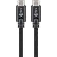 goobay Sync & Charge Super Speed USB-C kabel Zwart, 2 meter