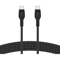 Belkin BOOSTCHARGE PRO Flex USB-C/USB-C-kabel Zwart, 3 meter