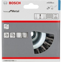 Bosch 1 Kegelb.M14,115mm,gez.,0,5mm staal borstel 