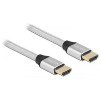 DeLOCK Ultra High Speed HDMI kabel Zilver, 0,5 meter, 8K 60Hz, 48 Gbps