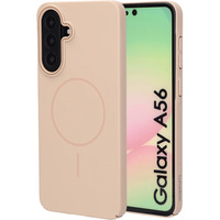 Mobiparts Samsung Galaxy A56 - Slim Line MagSafe Case telefoonhoesje Beige