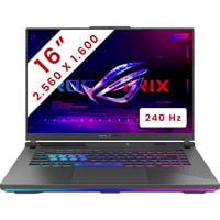 ASUS ROG Strix G16 (G614PM-S5225W) 16"  gaming laptop Grijs | Ryzen 9 8940HX | RTX 5060 | 16 GB | 1 TB SSD | 240 Hz