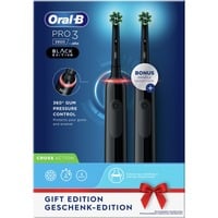 Braun Oral-B Pro 3 3900 Black Edition elektrische tandenborstel Zwart, incl. 2e handvat