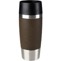 Emsa Travel Mug Classic thermobeker, 360ml thermosbeker Donkerbruin/roestvrij staal