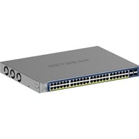 Netgear 48-poorts Gigabit PoE+ Smart Switch met 4 SFP+ poorten Grijs, 10G, Smart Managed