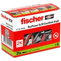 fischer Fisc EasyHook Angle DuoPower 6x30 plug Wit