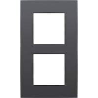 Niko Tweevoudige afdekplaat met 60 mm centerafstand - Verticaal afdekking Antraciet