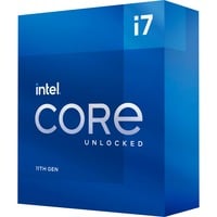 Intel® Core i7-11700K, 3,6 GHz (5,0 GHz Turbo Boost) socket 1200 processor "Rocket Lake", unlocked, Boxed