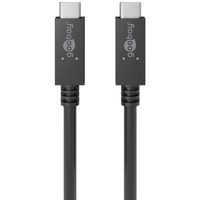 goobay USB-C PD oplaad- en synchronisatiekabel 100W Zwart, 1 meter