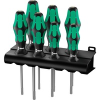 Wera 367/7 TORX HF-schroevendraaierset Kraftform Plus + Rek Zwart/groen, 7-delig