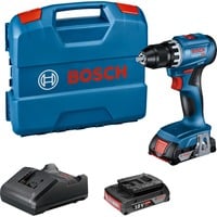 Bosch BOSCH GSR 18V-45 2x 2,0Ah         L-CASE schroeftol Blauw/zwart