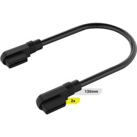 Corsair iCUE LINK Slim 2x 90° kabel Zwart, 0,135 meter