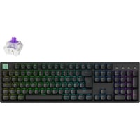 Keychron K10 HE-J1 RGB mechanisch toetsenbord Zwart, BE lay-out (AZERTY), Gateron Double-Rail Magnetic Nebula, 100%, Hot-swappable, Bluetooth, 2.4GHz