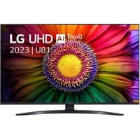 LG 43UR81006LJ 43" Ultra HD Led-tv Donkerblauw, 3x HDMI, 2x USB, Optisch, CI+, Bluetooth, LAN, WLAN, HDR