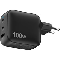 Sitecom 100W GaN Power Delivery wandoplader Zwart