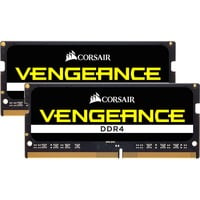 Corsair 16 GB DDR4-2400 Kit laptopgeheugen Zwart, CMSX16GX4M2A2400C16, Vengeance
