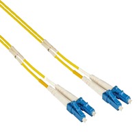 DSI LC/LC 9/125µm OS2 duplex glasvezel kabel Geel, 25 meter