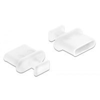 DeLOCK Dust Cover met greep voor USB Type-C (female) beschermdop Wit, 10 stuks
