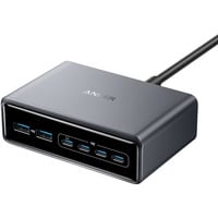 Anker 200W GaN Prime oplaadstation Zilver, 4x USB-C, 2x USB-A