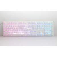 Ducky One 3 Classic Pure White, toetsenbord Wit, US lay-out, Cherry MX Black, RGB led, Double-shot PBT, Hot-swappable, QUACK Mechanics