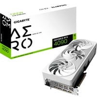 GIGABYTE GeForce RTX 4090 AERO OC 24G grafische kaart Wit/zilver, 1x HDMI, 3x DisplayPort, DLSS 3