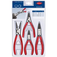 KNIPEX Borgveertangenset 00 20 03 V02 Rood, 4-delig