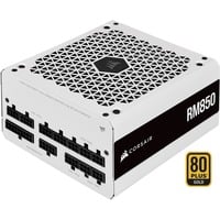 Corsair RM850 White (2021) voeding  Wit, 4x PCIe, Full kabel-management