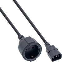 InLine C14 > EAC voedingskabel Zwart, 50 cm