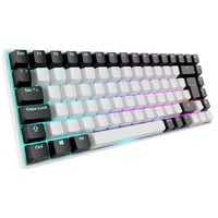 Sharkoon SKILLER SGK50 S3, gaming toetsenbord Wit, BE Lay-out, Gateron Yellow, RGB leds, Hot-swappable, 75%