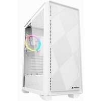 Sharkoon VS8 RGB White midi tower behuizing Wit | 2x USB-A | 1x USB-C | RGB | Tempered Glass