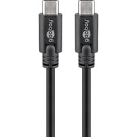 goobay Sync & Charge Super Speed USB-C kabel Zwart, 3 meter