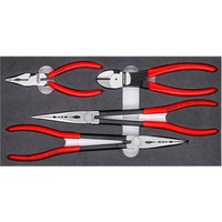 KNIPEX Tangen-Set Automotive 00 20 01 V16 tangenset Rood/zwart, 4-Delig