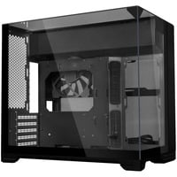 Lian Li O11 Vision-M  mini tower behuizing Zwart | 2x USB-A | 1x USB-C | Tempered Glass