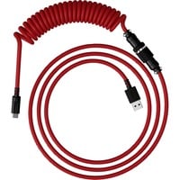 HyperX Coiled Cable, USB-C spiraalkabel Rood/zwart, 1,2 m