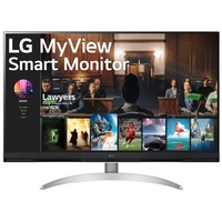 LG Smart 32SQ700S-W 31.5" 4K UHD monitor Wit, 2x HDMI, USB-C, HDR10, Wi-Fi, LAN