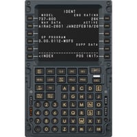 MOZA MB7F Flight Computer Display instrumentenpaneel Zwart