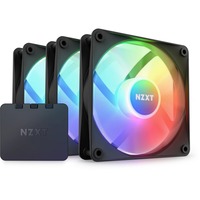NZXT F120 RGB Core Triple pack case fan Zwart, 3x RGB-fan, met controller