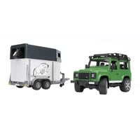 bruder Land Rover Defender met paardentrailer Modelvoertuig 02592