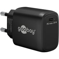 goobay 25W USB-C PD GaN snellader Zwart, 1x USB-C