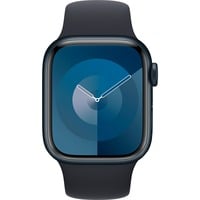 Apple Watch Series 9 smartwatch Donkerblauw/donkerblauw, Aluminium, 41 mm, Sportbandje (S/M), GPS + Cellular