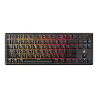 Corsair K70 CORE TKL RGB mechanisch gaming toetsenbord Zwart, US lay-out (QWERTY), Corsair MLX Red v2, 80% (TKL), Hot-swappable, ABS Double shot