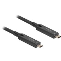 DeLOCK Actieve optische USB-C kabel Zwart, 8 meter, 8K