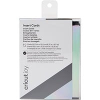 Cricut Joy Insert Cards, Zwart/zilver holografisch knutselmateriaal 