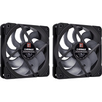 Noctua Noctua NF-A12x25 G2 PWM Sx2-PP chromax.b case fans Zwart, 2 stuks, 120 x 120 x 25 mm