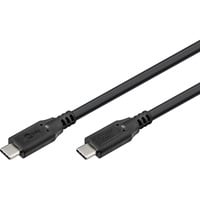 goobay USB-C 4.0 > USB-C kabel Zwart, 2 meter