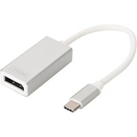 Digitus USB-C naar DisplayPort adapter Wit/zilver