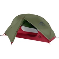 MSR Hubba NX Solo Backpacking Tent Olijfgroen/rood